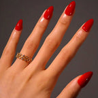 Selah Luxe Official Classic Red press-on nails, solid color, nails-only refill set with application kit.