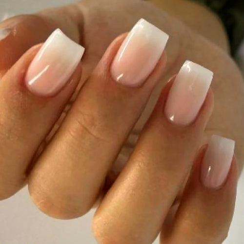 Selah Luxe Official Peach Ombré press-on nails, ombre, nails-only refill set with application kit.