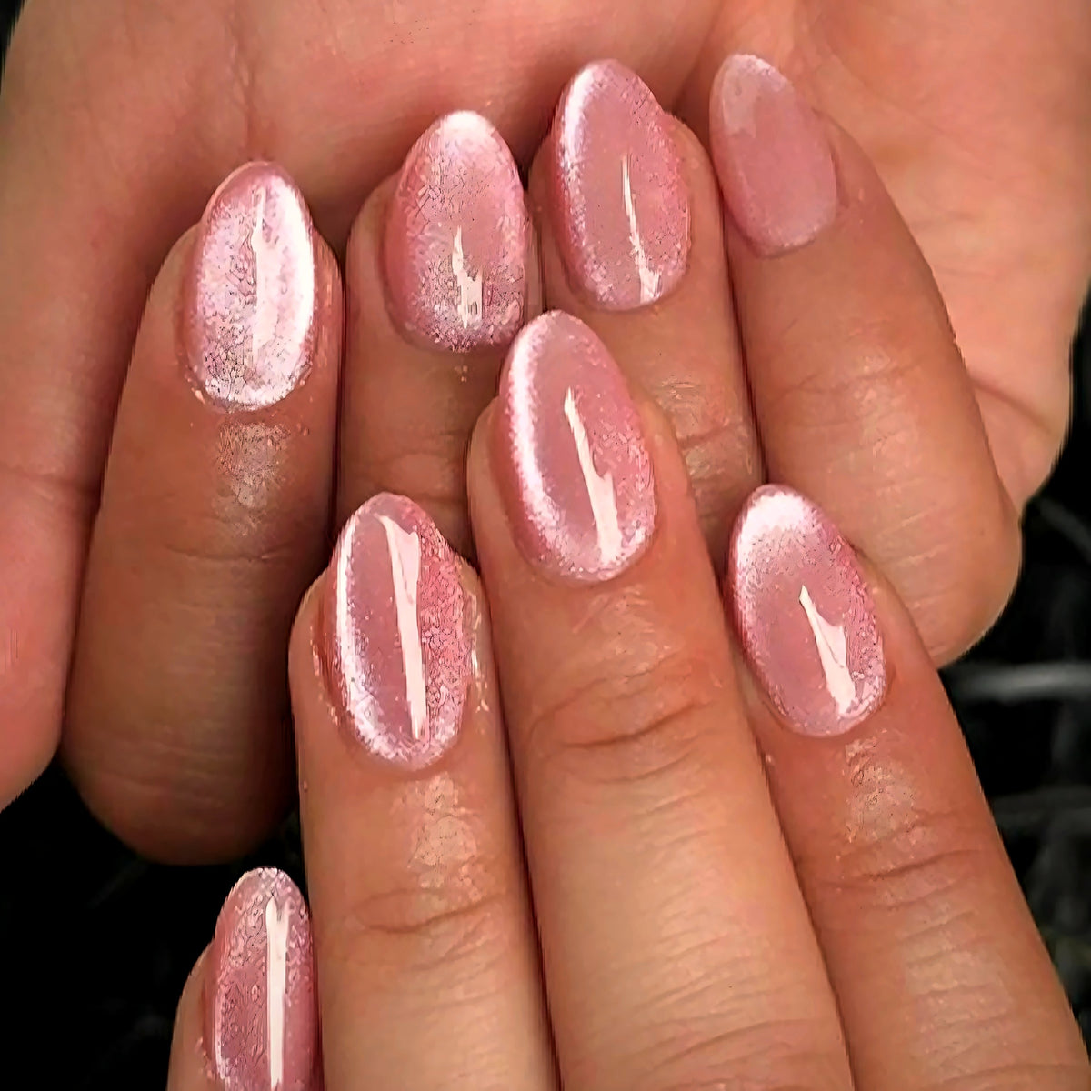 Selah Luxe Official Pink Aura press-on nails, glow look, nails-only refill set