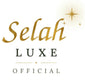 Selah Luxe Official logo in gold script on a cream background